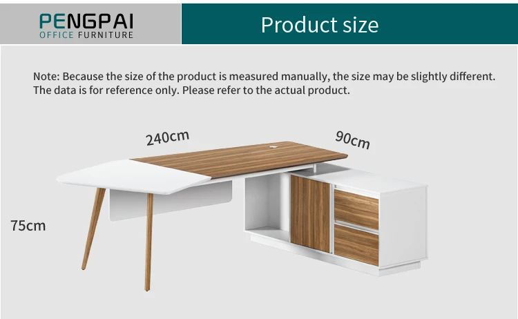 Pengpai modern design melamine wood table executive furniture office desk