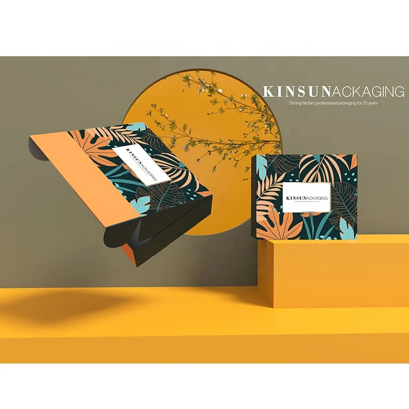 KinSun оптовая продажа индивидуальная печать уникальные гофрированные коробки для доставки картонная почтовая коробка с логотипом на