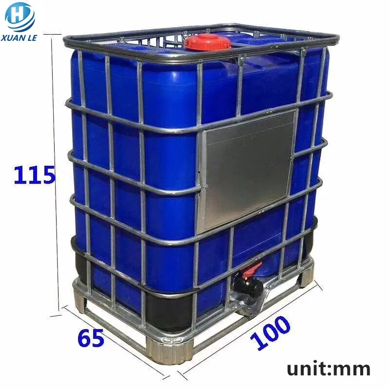 1000l Rectangular Stainless Steel Cubic Container Ibc Plastic tank Wholesale