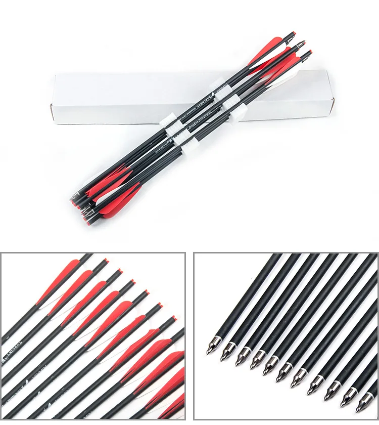 Topoint Archery Carbon Crossbow Bolt 17Inch/20Inch/22Inch Crossbolt ...