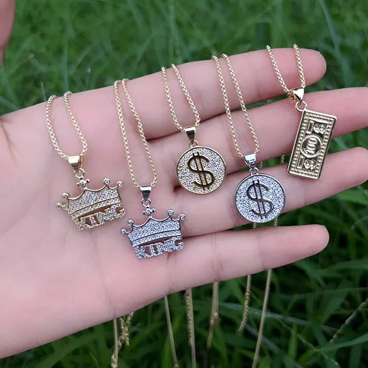 ミュージシャン CROWN NECKLACE GOLD ミュージシャン CROWN NECKLACE GOLD King Crown Pendant & 12mm 16