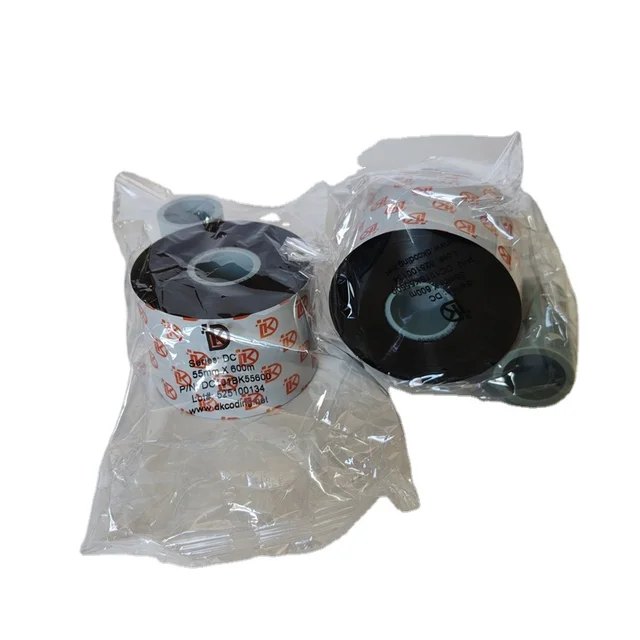 DC101BK 55mm*600m Dikai D03S D05S D05S+ Thermal Transfer Coding Machine Ribbon TTO Thermal Transfer Printer Ribbon TTO Ribbon