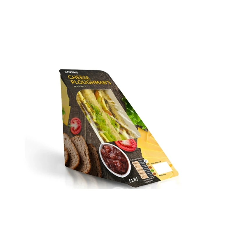 Contenitore magnetico per sandwich, contenitore triangolare per alimenti, 2 porta sandwich triangolari, riutilizzabile, portatile, per gli
