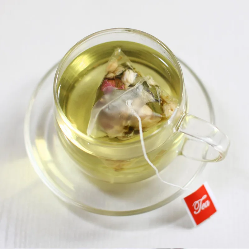 T00 Customized Triangle Bag Chinese Herb Bulk Mixed Tea Bag Dried Fruit Flower Tea Packaging Flavor Tea Triangle Bag