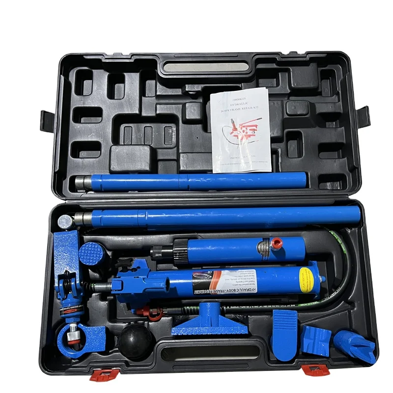 Karjoys Hot Selling 10 Ton Porta Power Hydraulic Body Frame Repair Kit Tools Jack fast delivery