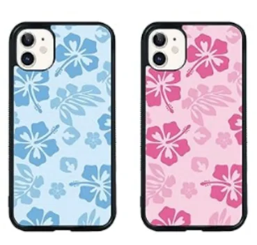 Hibiscus Case  for iPhone12 13 14 15 pro max Shockproof Protective TPU  Cute Flower Printed For iPhone 12 13 14 15 pro max