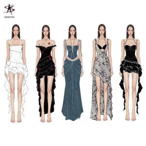 Made in China Oem Odm Brand Logo Small Orders Custom Designer Premium Clothes Manufacturers Y2K Clothing Women Made Dress Custom