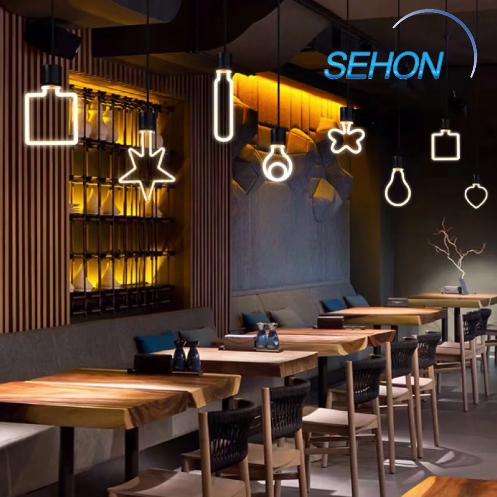 Светодиодная гирлянда, декоративная лампа с нитью накаливания для украшения ресторана