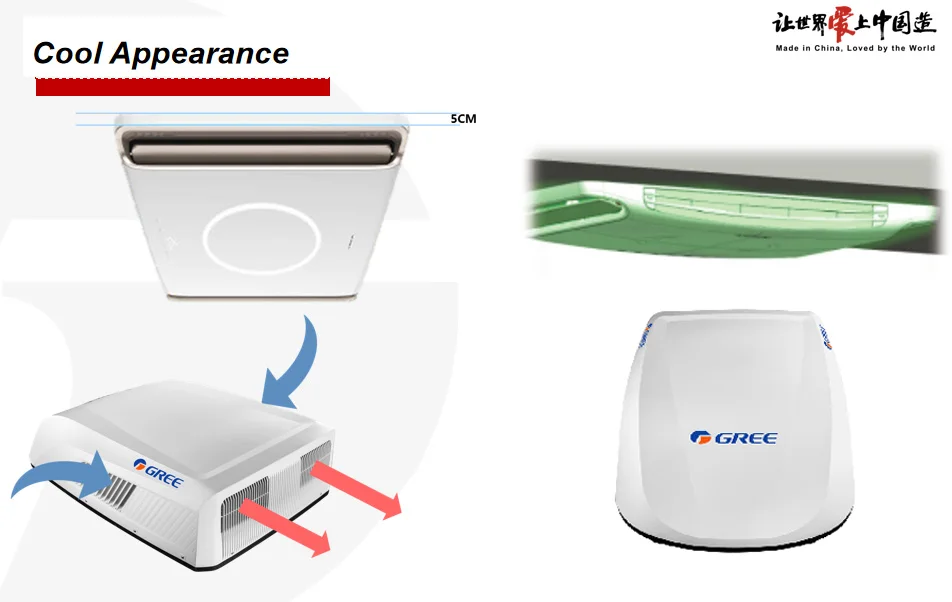 Gree Ultra Thin Body Electric Air Conditioning System For RV gree-ultra-thin-body-electric-air-conditioning-system-for-rv