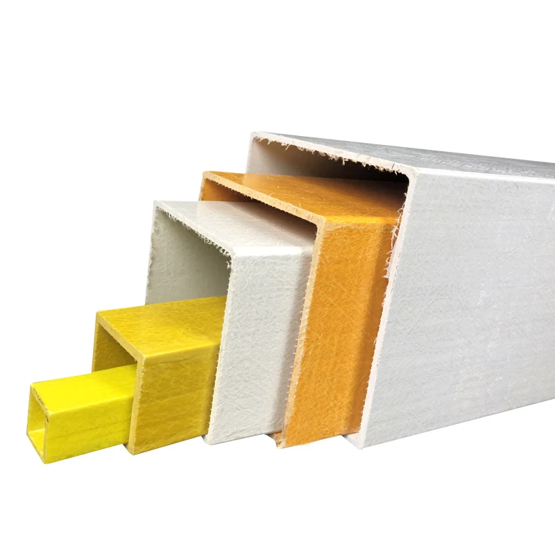 FRP Profile New Composite square Tube Glass Fiber Excellent Electrical Insulation Side Management
