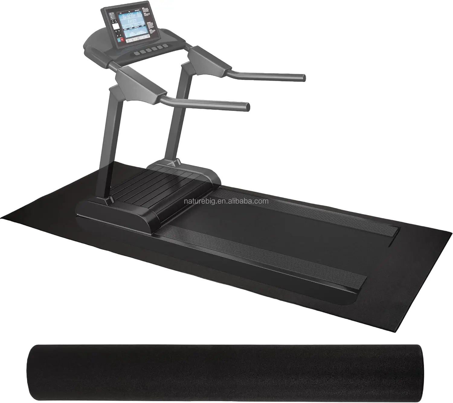 Bike Mat Compatible With Peloton Bike Elliptical Treadmill Mat,6mm