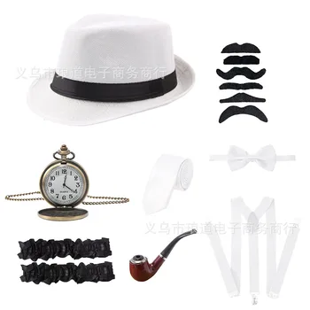 Blulu Gatsby Gangster kostuum voor heren, cosplay, outfit Blulu Gatsby Gangster kostuum voor heren, cosplay, outfit