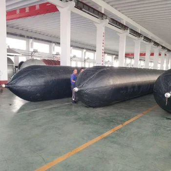 Marine Rubber Launching Salvaging Airbag For Cargo Tug Sunken Ship Rowing Boats