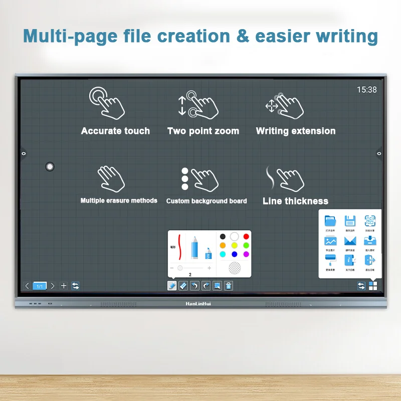 Китайская фабрика, оптовая продажа, Интерактивная доска, 65 дюймов, смарт-доска с бесплатным программным обеспечением для белой доски