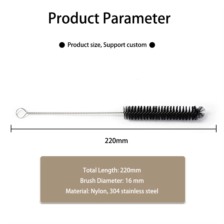 Steel Drinking Straws Set with Hookah Cleaning Brush
