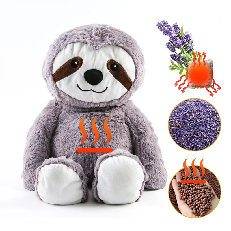 Custom Weighted Plush Lavender Scented Heating Pad Microwavable Stuffed