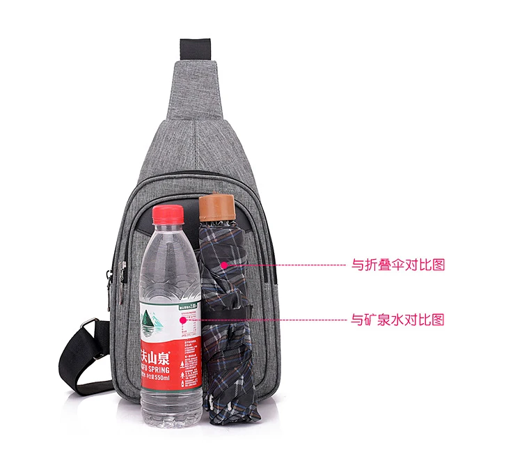 Chest bag men's backpack 2021 new casual waist bag canvas mobile phone small  shoulder bag