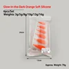 Silicone orange lumineux