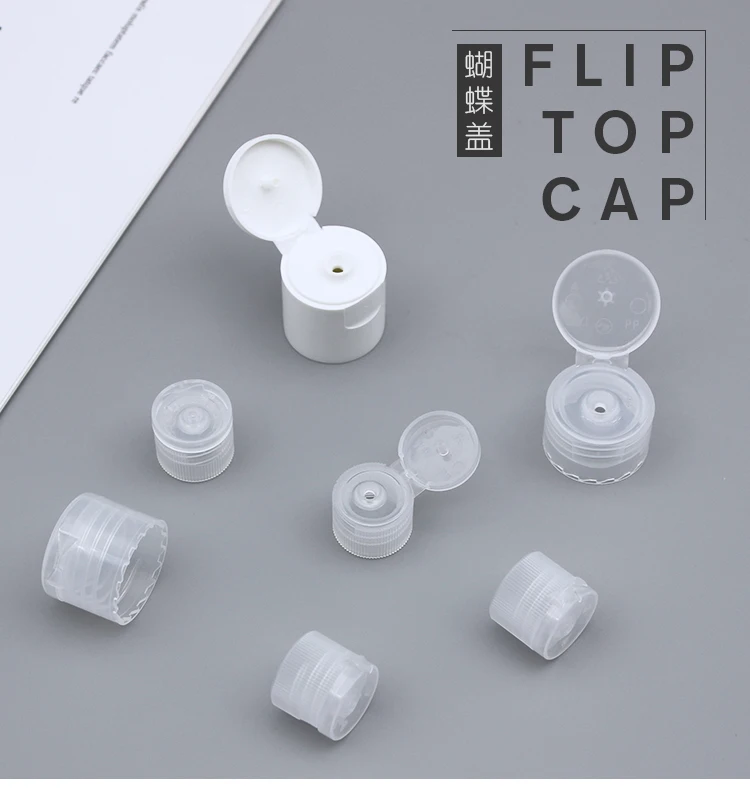 28/410 Transparent Flip top Lid For Bottle Screw Top Cap