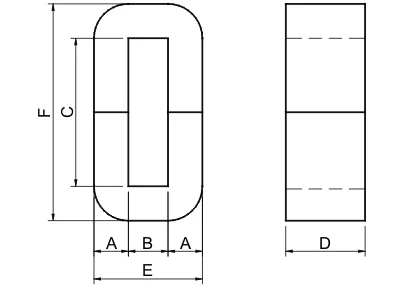 KMAC-320 (Equivalent to AMCC-320) MEG Transformer Amorphous C Core