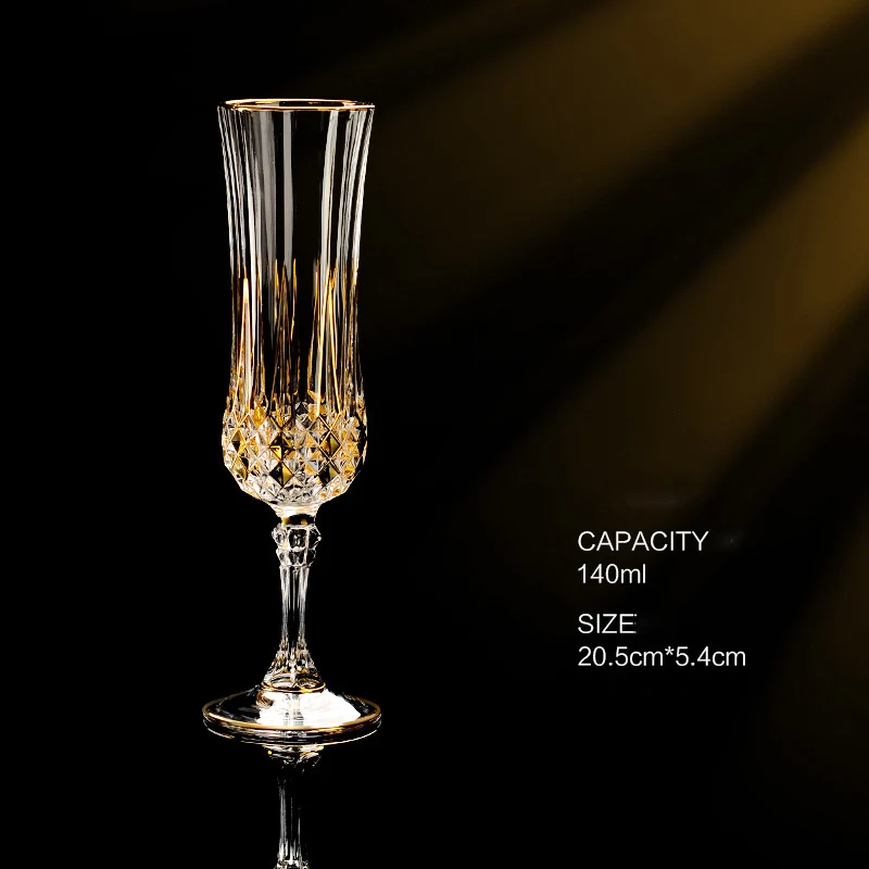 Luxury Crystal Gold Whisky Glass - Perfect for Home & Bar - Luxury Crystal Glass Dance
