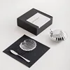 Silver Shell Glass Tableware