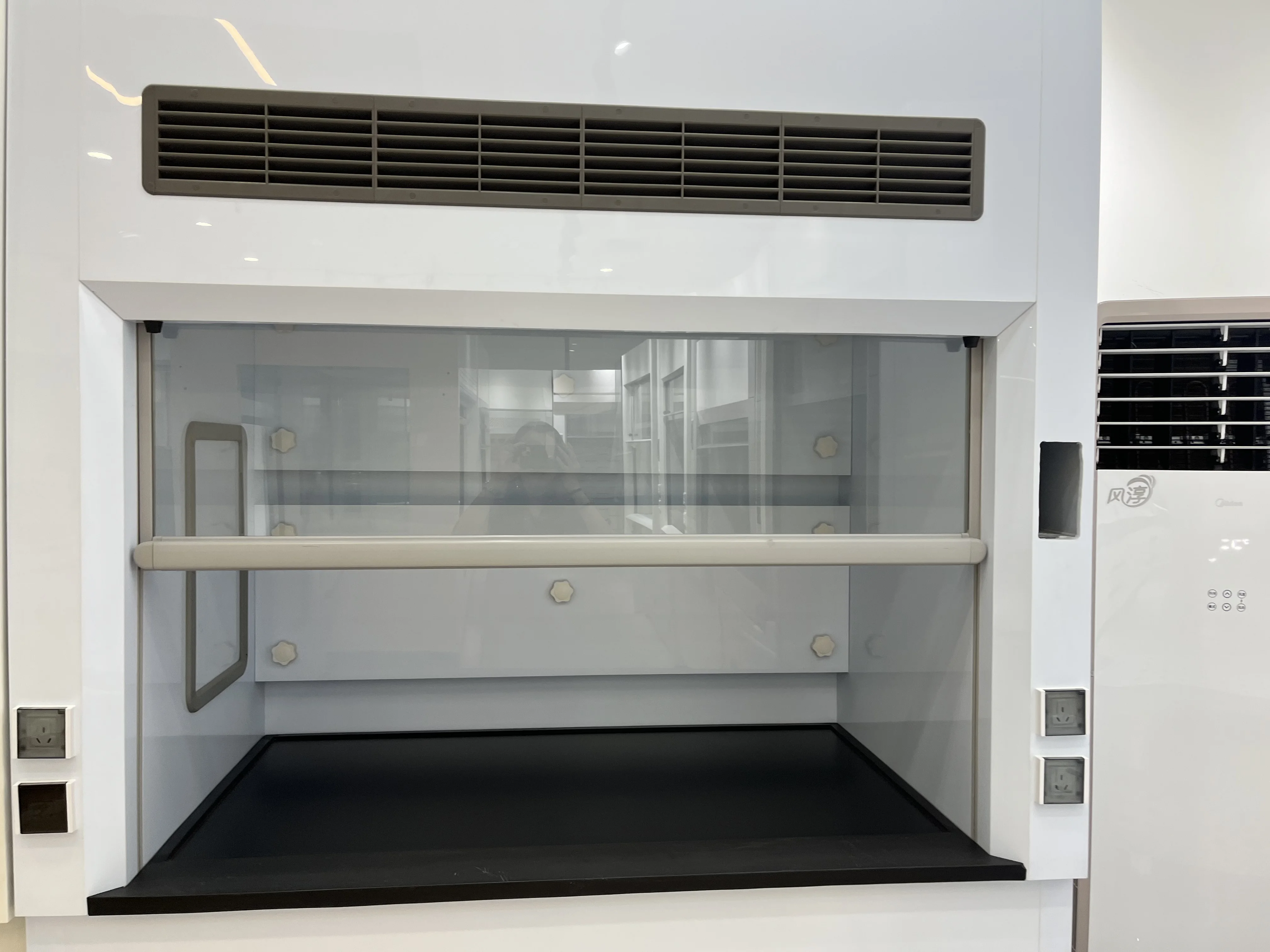 304 Stainless Steel Lab Fume Hood with All Steel Construction and Customizable Size for Chemical Institutes