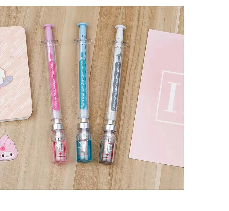 Liquid Syringe Injector Shape Gel Pen School Cute Unique Pen For ...