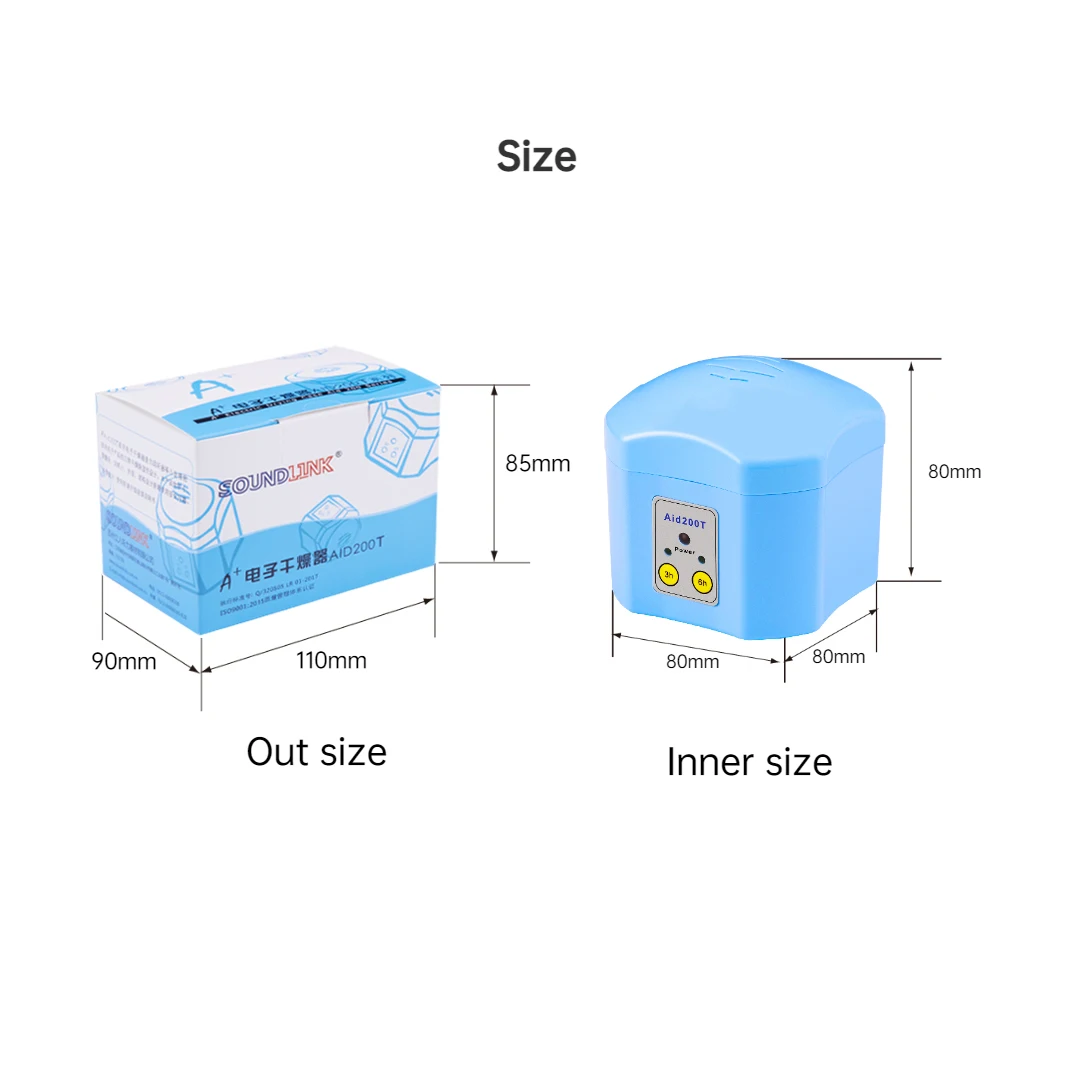 Time Control Function Electric Hearing Aid Dehumidifier