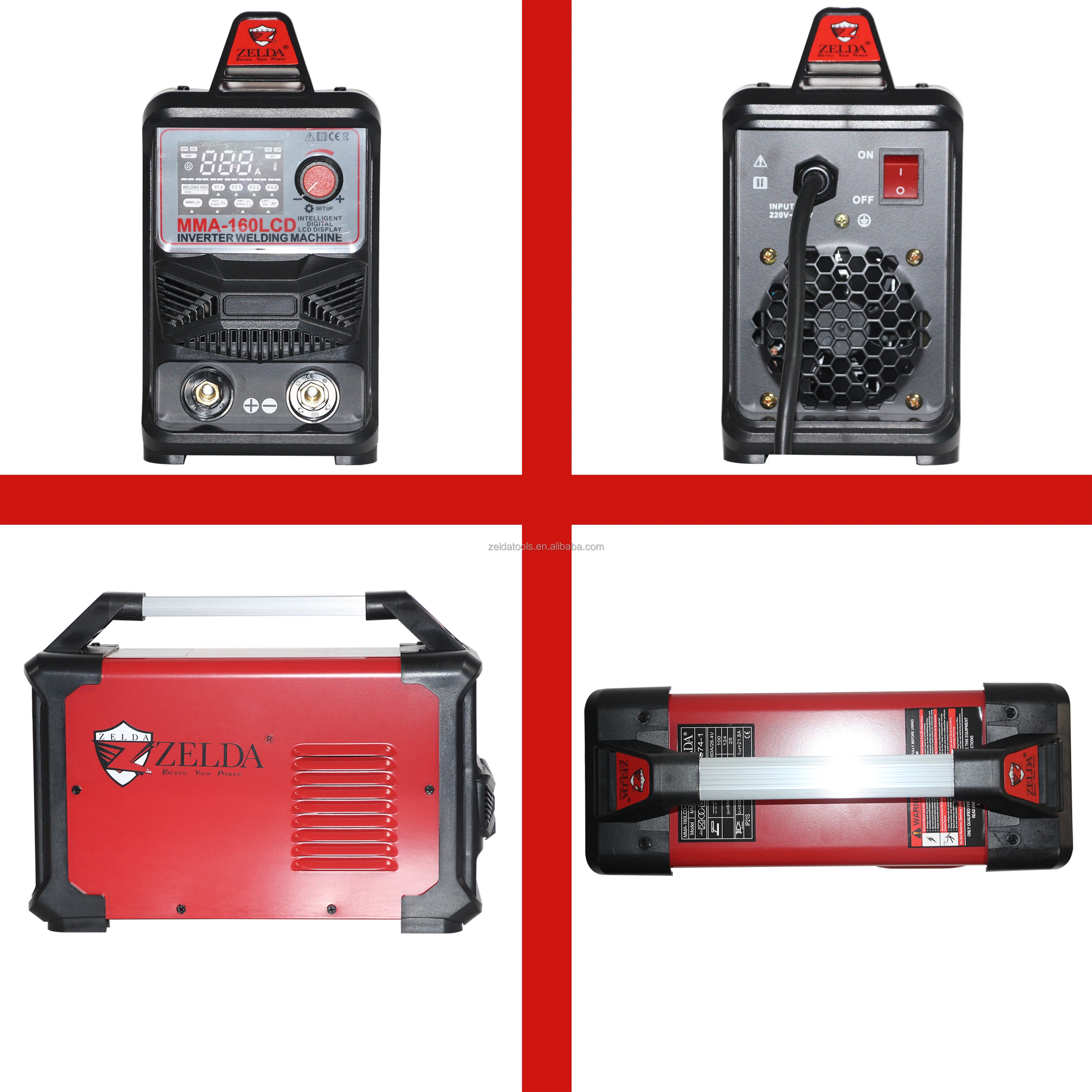 Máquina soldadora Inverter DC MMA ZX7 160, portátil y nueva 2.5mm