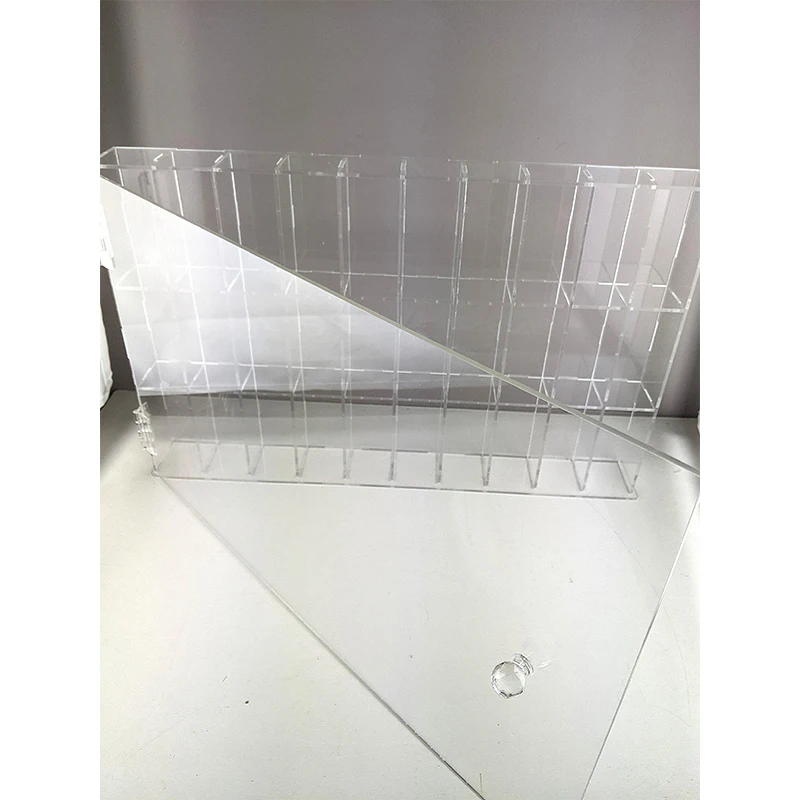 Wholesale Countertop Transparent Vertical Acrylic Display Case with Door for Sonny Angels