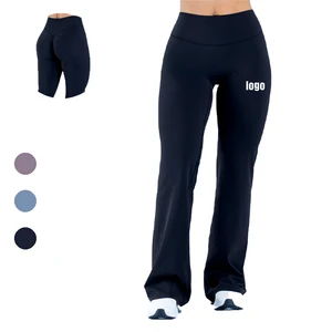 Wholesale  High Waisted Wide Leg Leggings Casual Women Workout Leggings Yoga Leggings