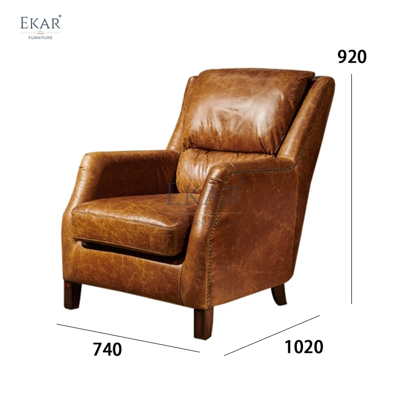 product new living room furniture burgundy wooden leg leisure chair living room chair single recliner-64