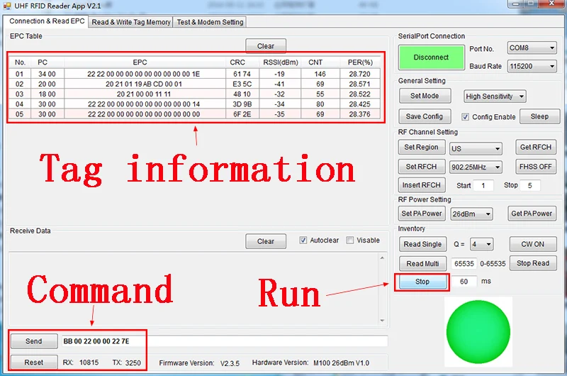 Fonkan 865-868mhz Uhf Rfid Reader Writer Module Support Iso18000-6c(epc ...