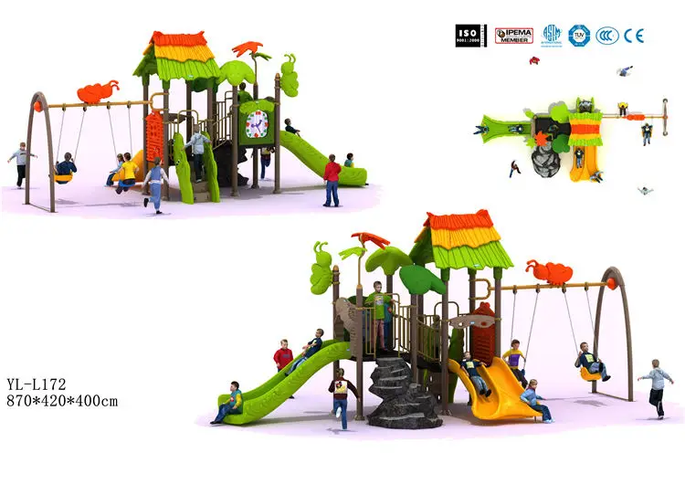 Yll172 Preschool Children Play Park Outside Plastic Playground