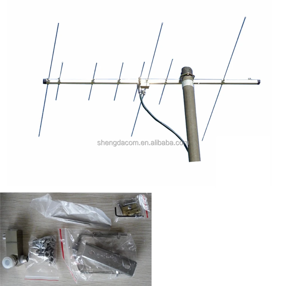 Antenne Yagi Directionnelle UHF 430-440 MHz - Gain élevé, Acier Inox, 69.5 Cm, Pour Talkies-walkies (MD380, Etc.), Neuf