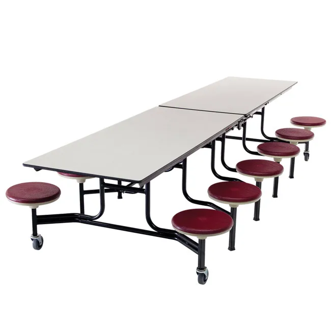 Школьная Столовая Деревянный стол студенческий обеденный и стул набор под заказ Современная Складная школьная мебель складная столешница 18 мм