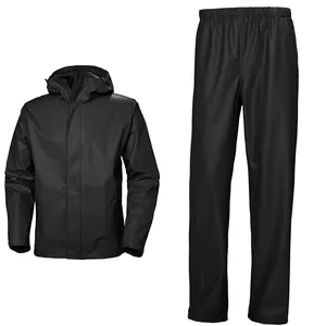 Winter Soft Shell Zipper Waterproof Windproof Breathable Thickened Men's Women's Motorcycle Raincoat Set Pants Jacket-OEM