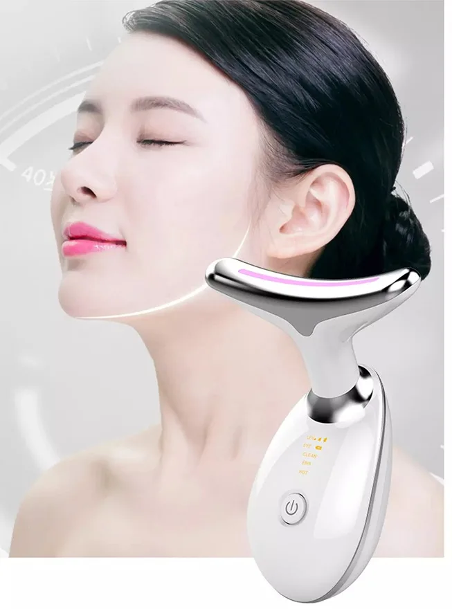 Ems Vibration Neck Lift Anti Eye Wrinkle Face Lifting Face Beauty Skin