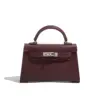 Natural-edge oil wine red (silver buckle)