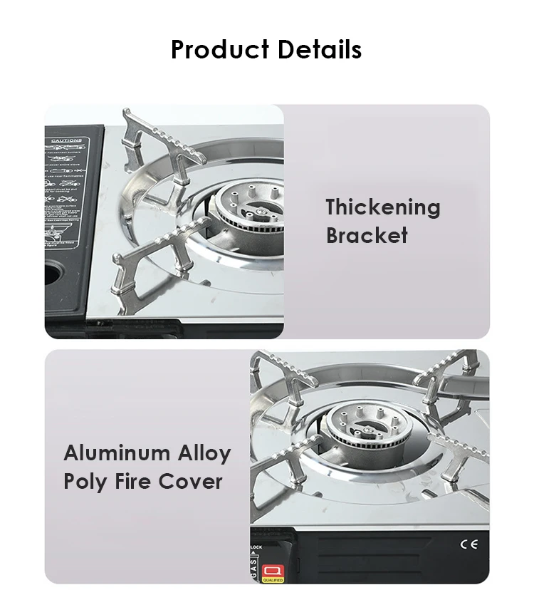 Gas Cooktops Camping Stove Single Burner Outdoor Cooking