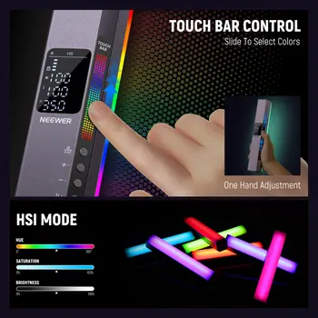 Video Lighting Equipment RGB Handheld LED Video Light Wand Stick with 6400mAh Built-in Battery detail image