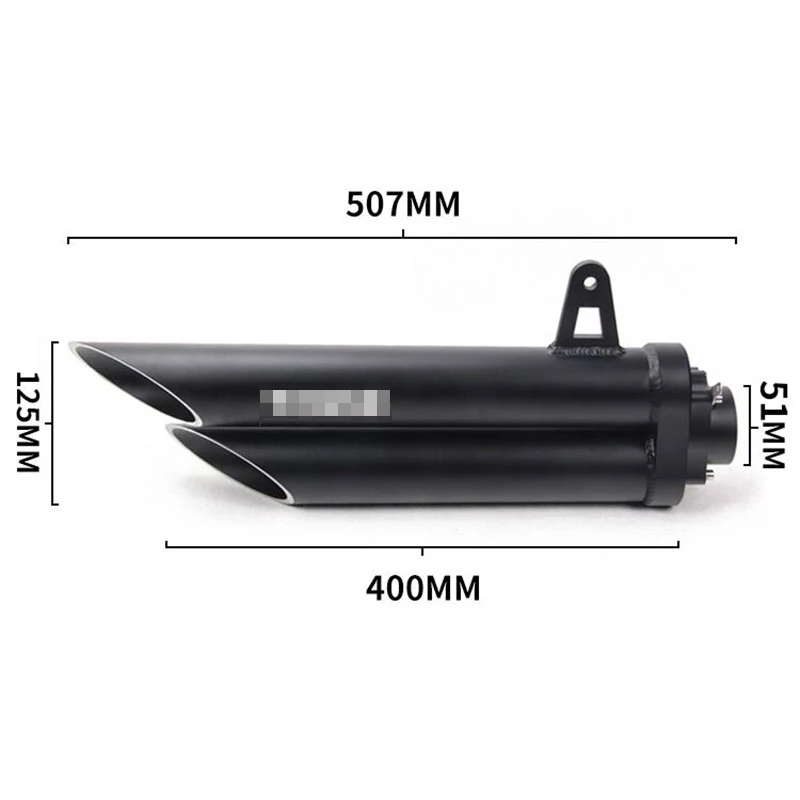 Выхлопная труба для Yamaha r1 r3 r6 r9 2007-2008 black Toce 50 см глушитель kamax250cc выхлопная система