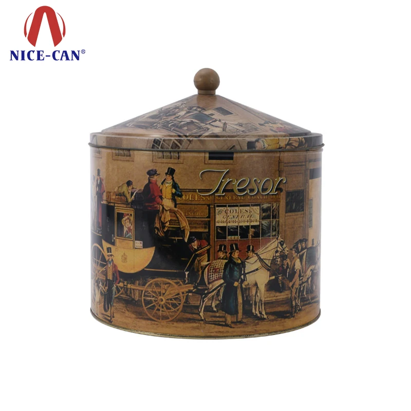 0.35mm Thickness Tinplate Cookie Tin Box Offset Printing