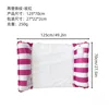Opp bagged-2 tube straight stripe with net floating row rose red