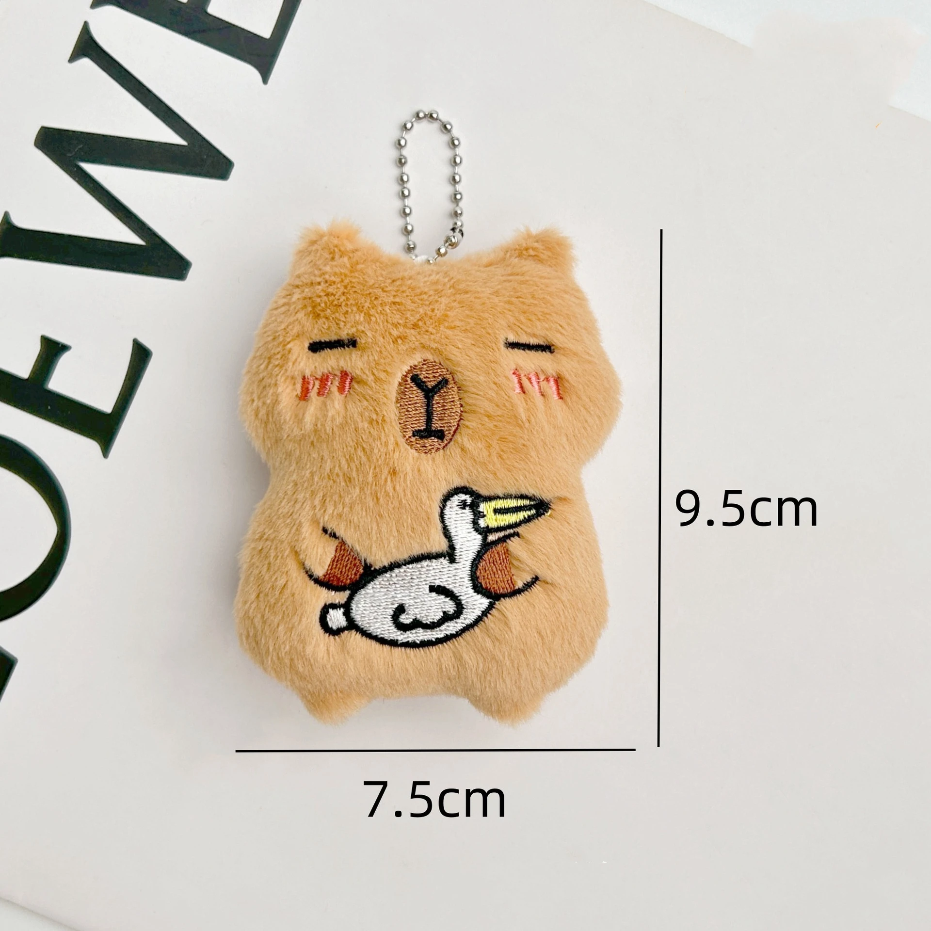 カピバラ ぬいぐるみ キーホルダー 叫ぶおもちゃ かわいい表情