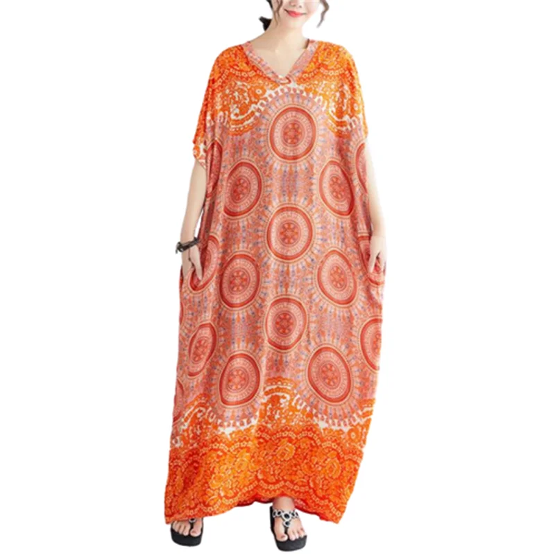 plus size rayon maxi dresses