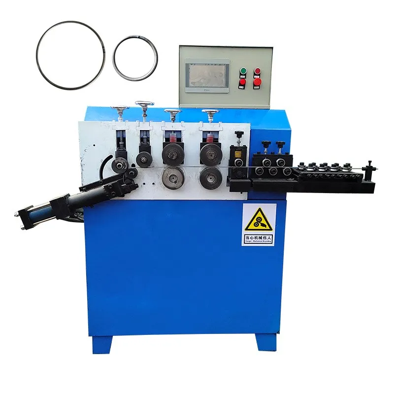 Full Automatic Metal Bending Processed Flat Iron Sheet Curtain Circle Steel Wire O Ring Making Machine