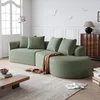 Green + Chenille + Foam + 4 Seat