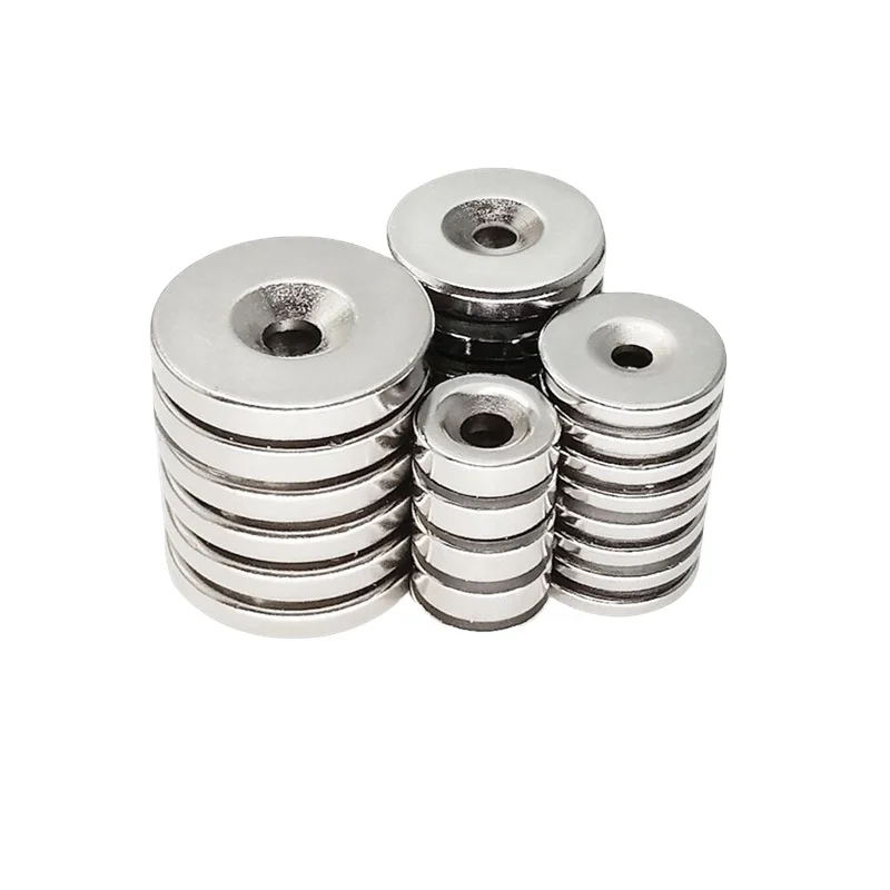 N52 Powerful Rare Earth Magnetic Materials Small Round Countersunk Screw Permanent Neodymium Magnet